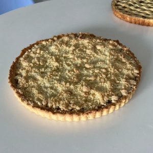 Tarta crumble de manzana